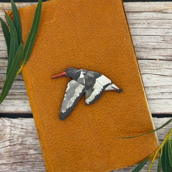 Oystercatcher Wooden Magnet