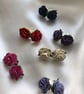 Rose Flower Earrings - Pierced or Clip-On Available - Image 6
