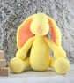 Crochet Rabbit Plush: Yellow Bunny Stuffed Animal, Nursery Decor - Image 3