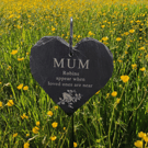 Engraved Slate Grave Marker