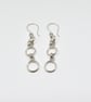 Handmade Sterling Silver Link Earrings - Image 4