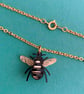 Bee acrylic gold plated necklace - Image 2