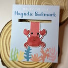 Red Crab Magnetic Bookmark