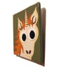 Unicorn with Ginger Mane - original painted magnet stocking filler - Image 3