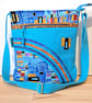 Sky blue handbag ,Spanish mosaics - Image 1