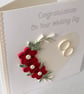 Beautiful quilled wedding congratulations card - Image 3