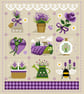 011 Cross stitch pattern - Lavender Fields Bees and nature - A Victorian Sampler - Image 1