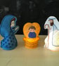 Nativity Set Christmas Display. 13 Felt Figures.. Lit with LED Lights, Included. - Image 4