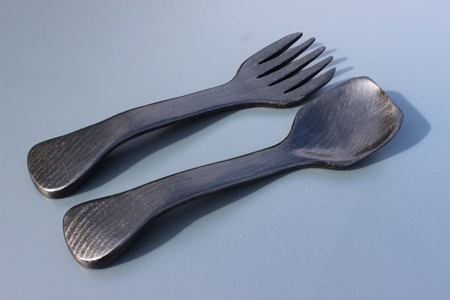 Ash Wood Salad Servers (WS7)