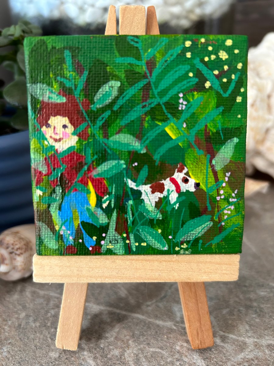 Taking the Dog for a Ramble Version 2 -  Original painting