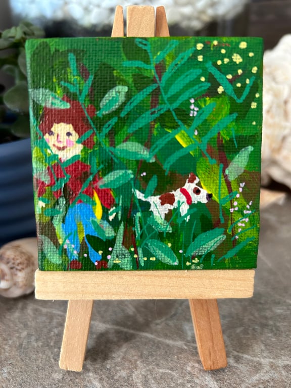 Taking the Dog for a Ramble Version 2 -  Original painting