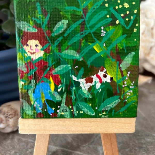 Taking the Dog for a Ramble Version 2 -  Original painting