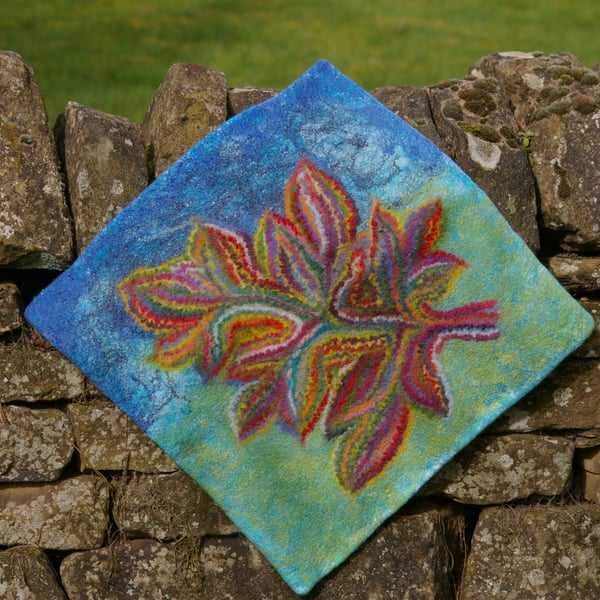 Handmade Felted Merino Wool Cushion Cover