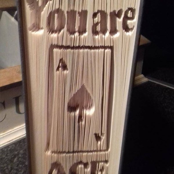 You are ACE CUT & FOLD Book Folding Pattern - EMAILED PDF PATTERN