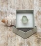 Sterling Silver 925 Seafoam Colour Seaham Seaglass Textured Band Ring  - Image 2