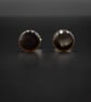 Black lip shell sterling silver stud earrings , shell jewellery - Image 2