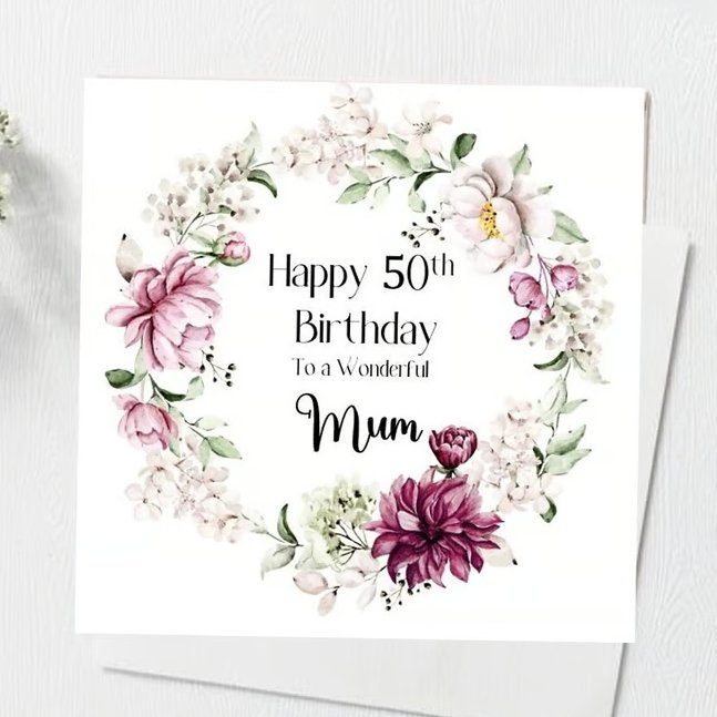 Personalised Birthday Card For Her Happy Birthday Sister Mum Auntie Daughter