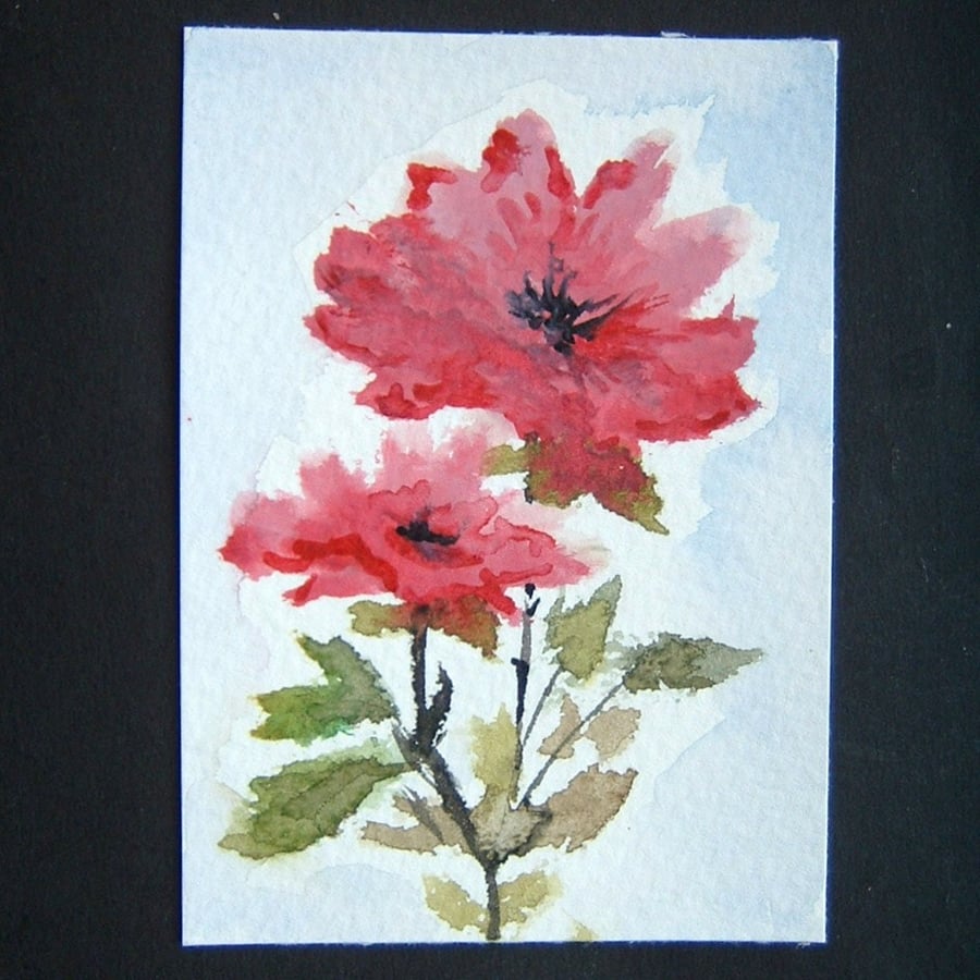 Art painting aceo SFA Chinese flower painting original paintings 94