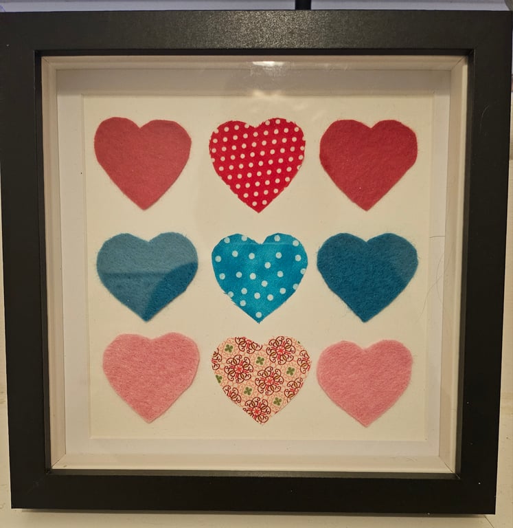 Bright Hearts Framed Picture