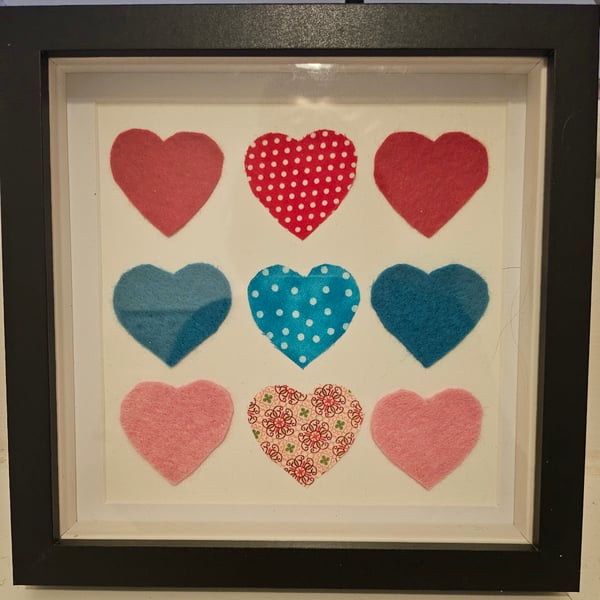 Bright Hearts Framed Picture