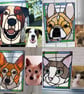 Your Pet in Stained Glass - Custom Stained Glass Pet Portrait - Image 2
