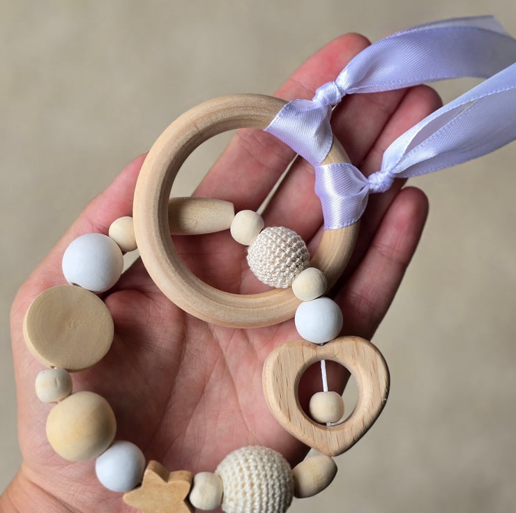 Baby Gift Set - Baby Pram Accessory, Rattle Toy... - Folksy
