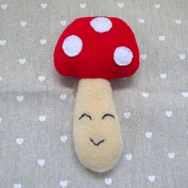 hand sewn toadstool plush