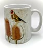 Goldfinch with Teazles Ceramic Mug - matching Coaster option - Image 4