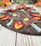 Autumn Mushroom Hanging Heart Decoration - Image 3