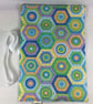 Full set of straight metal knitting needles in case with floral mandala print,  - Image 5