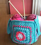 Bag pattern. Granny square bag pattern. Project bag. Hobby bag. - Image 5