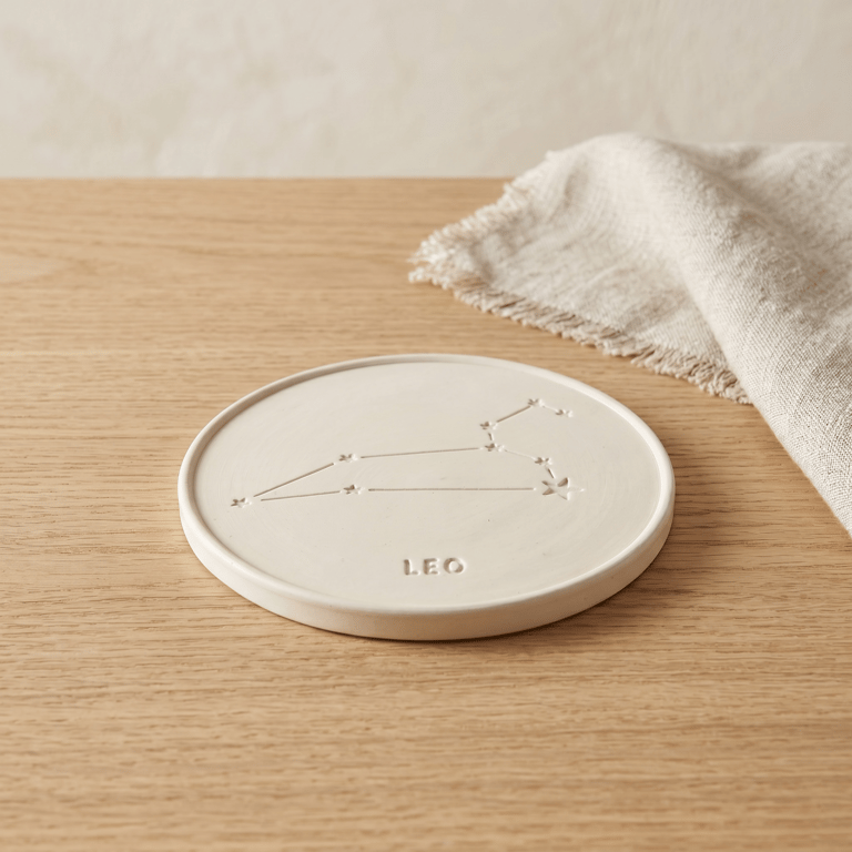 Leo Star Sign Drinks Coaster - Sign of the Zodiac Birthday Gift