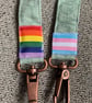 Green writing 100% Cotton Lanyard - Image 1
