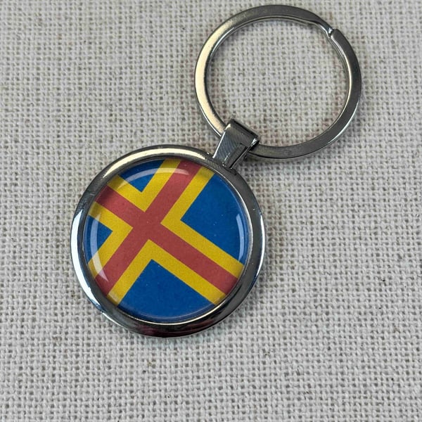 Aland Flag Keyring