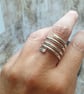 Sterling Silver 925 Unisex Spiral Ring - Image 6