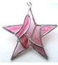Patchwork Star Suncatcher Stained Glass Pink - Image 2