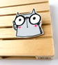Geeky Cat pin badge - Image 5