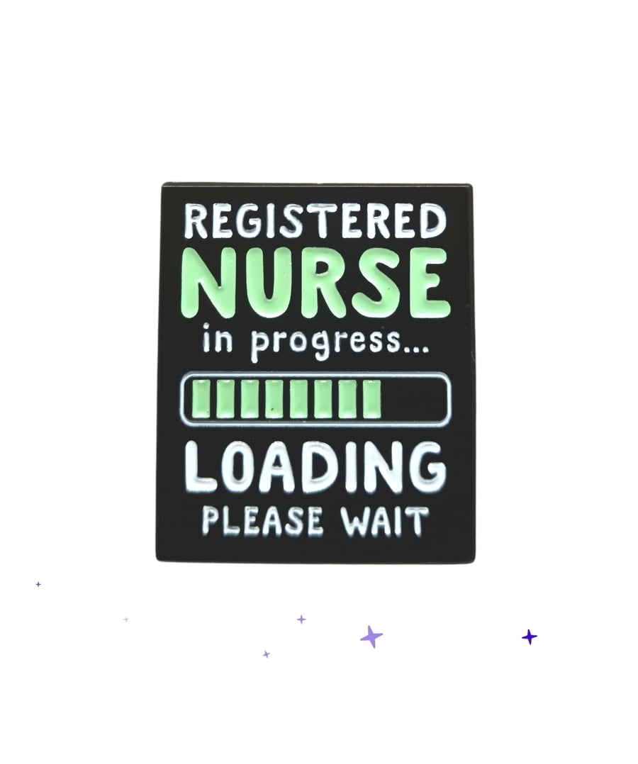 Registered nurse in progress Enamel Pin badge brooch 