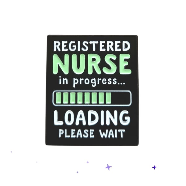 Registered nurse in progress Enamel Pin badge brooch 