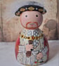 King Henry VIII Hand-painted wooden doll - Image 4