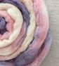 Hand Dyed Targhee Top 102g Spinning Fibre - Petal - Image 6
