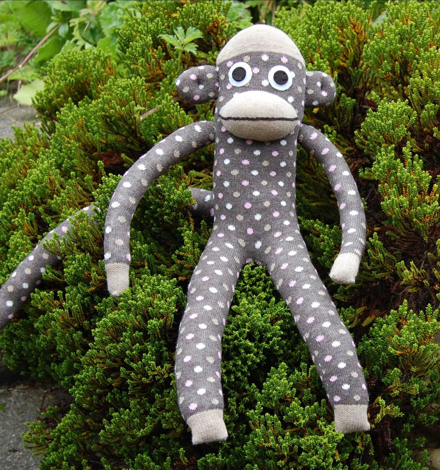 Sock Monkey - Pebble