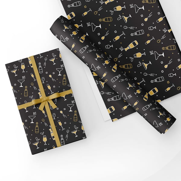 Gift Wrap Celebrations Design & Matching Gift Tag-Wrapping Paper-LG24