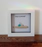 Sea Glass Bird Framed Art: Cornish dialect: 'I'll do it Dreckly'  - Image 4