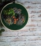 Hand embroidered mossy wall art - Image 2