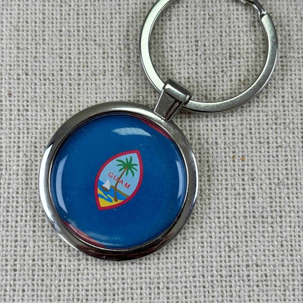 Guam Flag Keyring