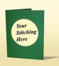 Mouseloft 'Deep Green' Double Fold Circular Aperture Card and White Envelope