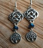 Celtic knot and tree of life earrings