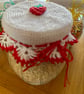 Crochet Strawberry Jam Jar Lid Cover - Image 5