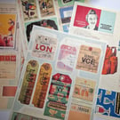 Digital Vintage Ephemera Scrapbook Travel Pack 10 A4 Pages